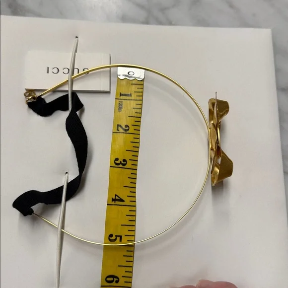 Gucci Gold Coin and Bow Headband in Sleeper Bag and Gift Box